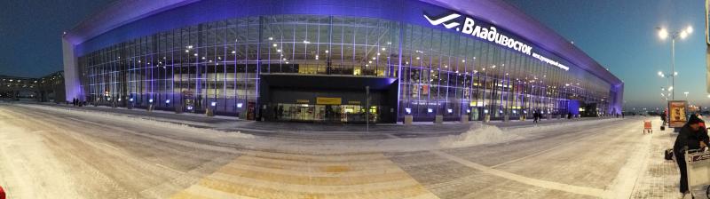vladivostok airport, very modern and clean