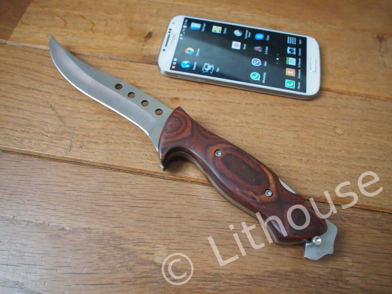 my knife, ready to slash a dog. didn&rsquo;t need it fortunately